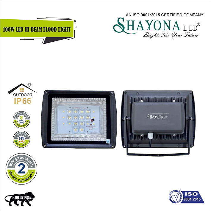Shayona LED flood light high beam 100 watts